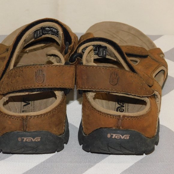 Teva 6101 Fossil Canyon Leather Sandal Size 11 Waterproof main image 8